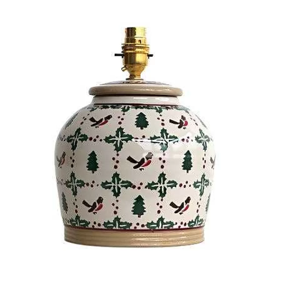 Lamps<Nicholas Mosse 7" Lamp Winter Robin Base Only (Eu Fittings)
