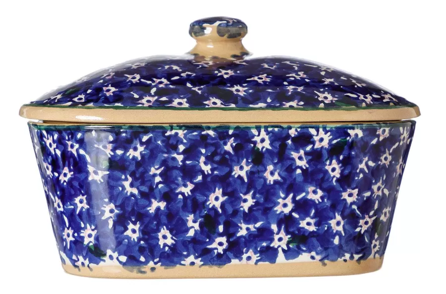 Serving Accessories<Nicholas Mosse Covered Butterdish Dark Blue Lawn