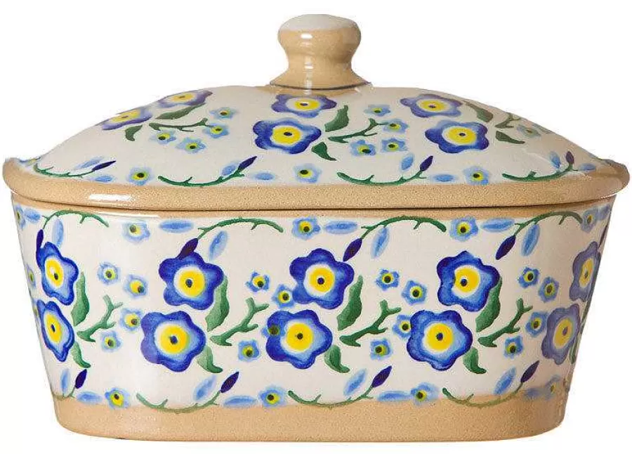 Serving Accessories<Nicholas Mosse Covered Butterdish Forget Me Not