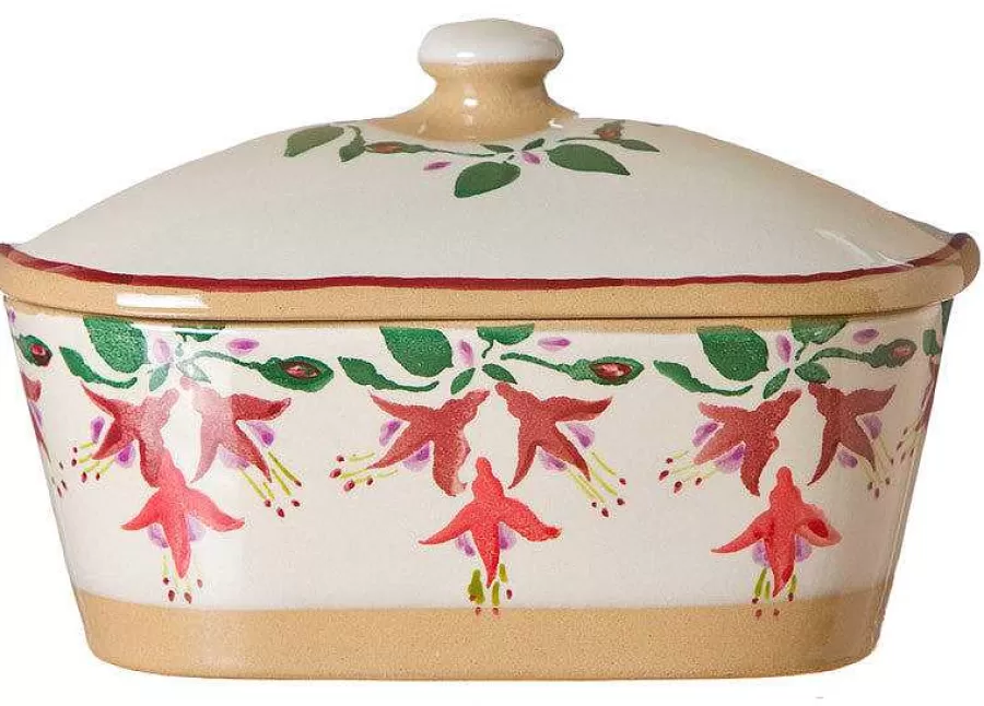 Serving Accessories<Nicholas Mosse Covered Butterdish Fuchsia