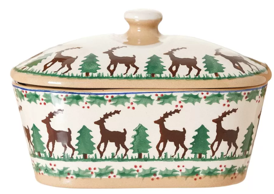 Serving Accessories<Nicholas Mosse Covered Butterdish Reindeer