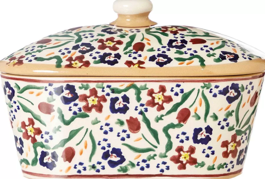 Serving Accessories<Nicholas Mosse Covered Butterdish Wild Flower Meadow