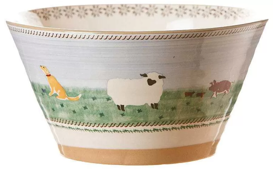 House Warming Gifts<Nicholas Mosse Large Angled Bowl Assorted Landscape