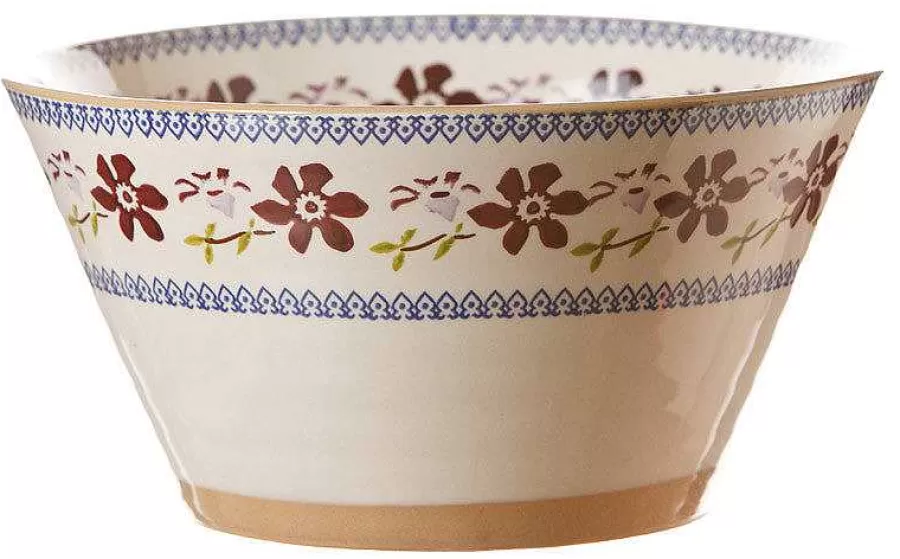 House Warming Gifts<Nicholas Mosse Large Angled Bowl Clematis