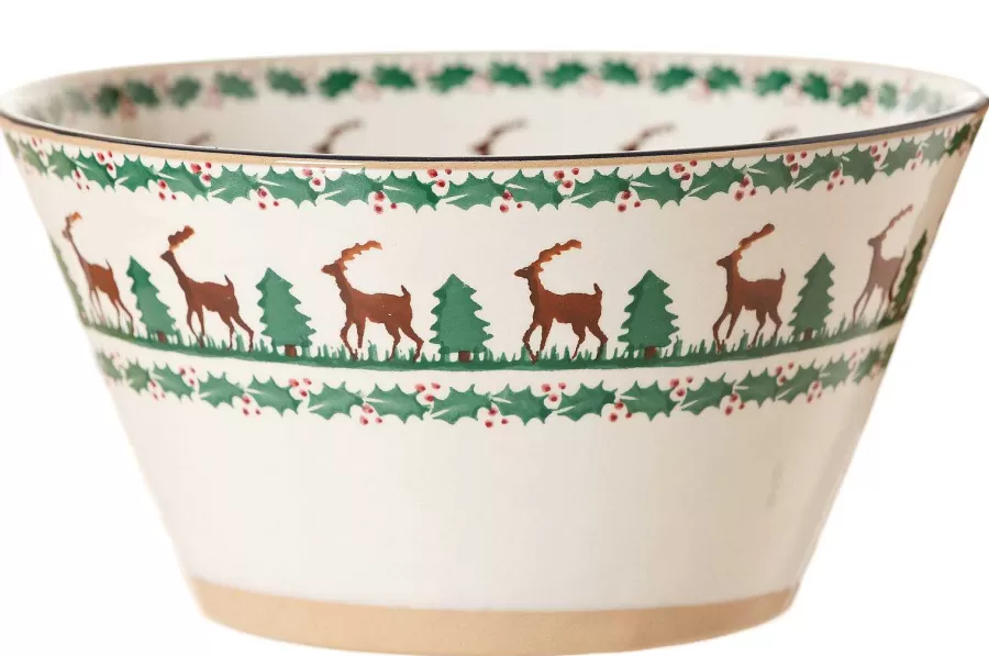 House Warming Gifts<Nicholas Mosse Large Angled Bowl Reindeer