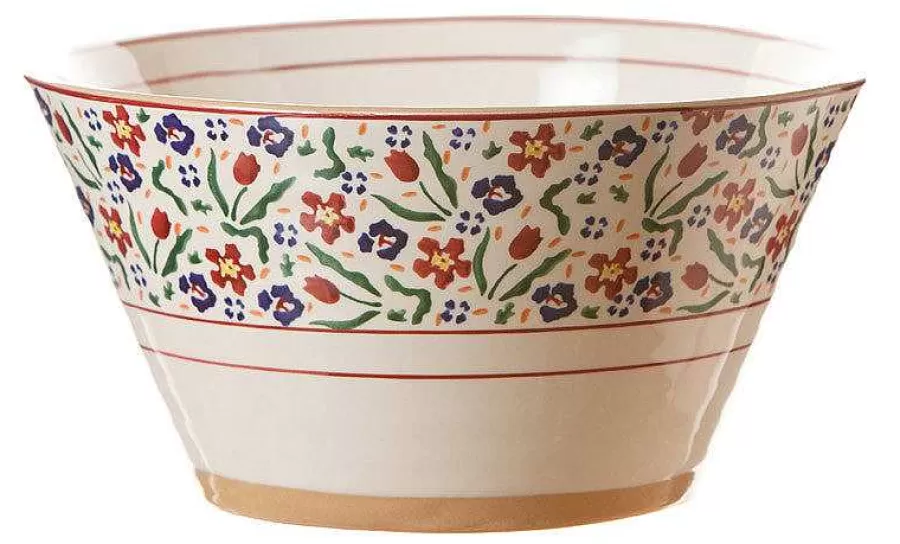 House Warming Gifts<Nicholas Mosse Large Angled Bowl Wild Flower Meadow