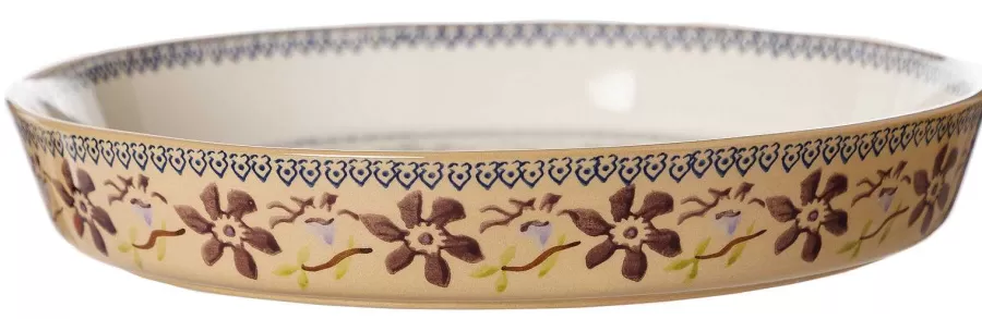 Oven Friendly Dishes<Nicholas Mosse Large Quiche Dish Clematis