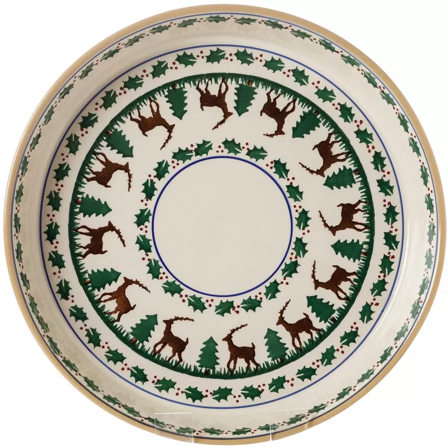 Oven Friendly Dishes<Nicholas Mosse Large Quiche Dish Reindeer