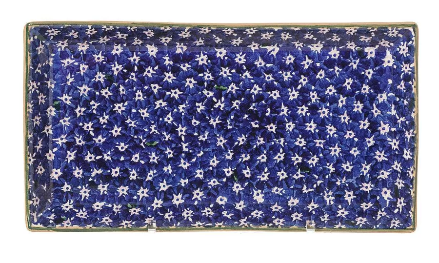 Plates<Nicholas Mosse Large Rectangle Plate Lawn Dark Blue