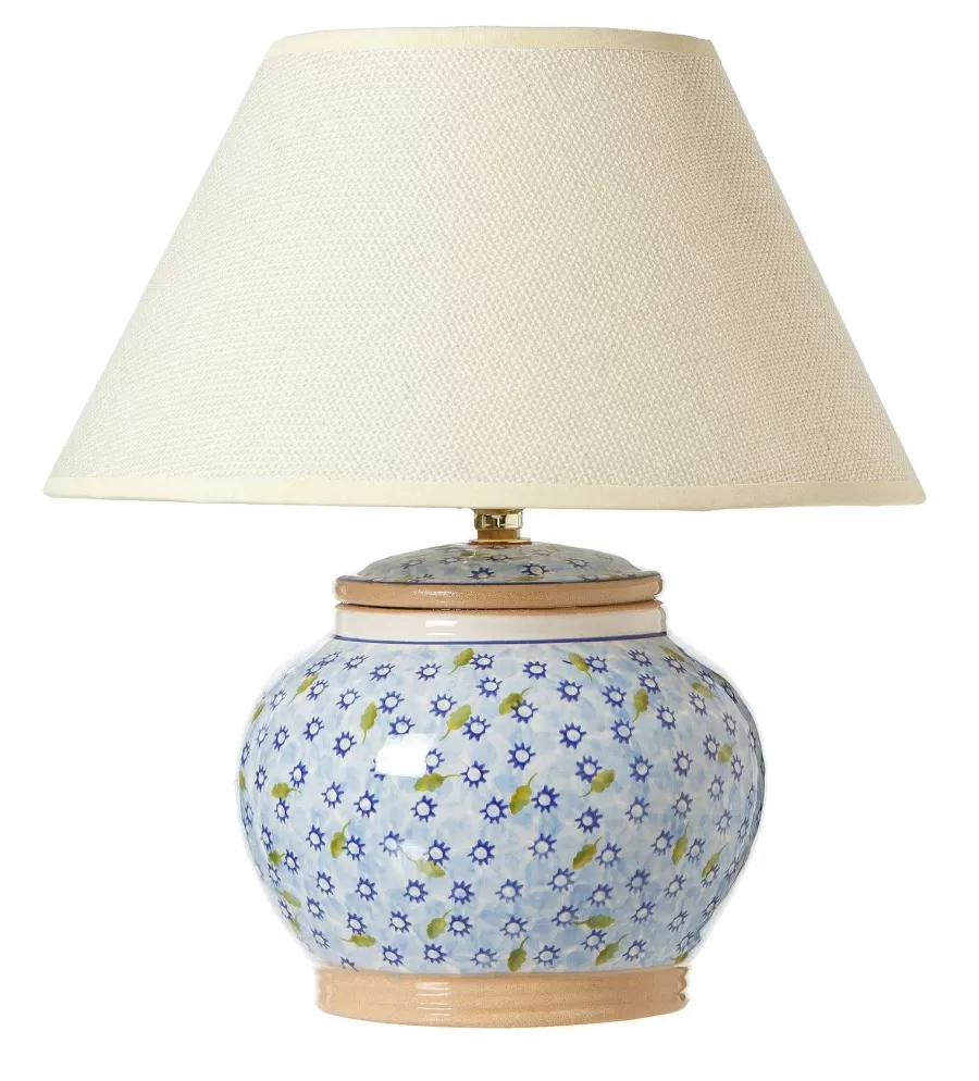 Lamps<Nicholas Mosse Lawn Light Blue 5" Lamp Base