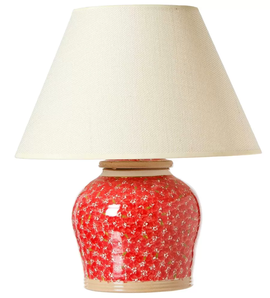 Lamps<Nicholas Mosse Lawn Red 7" Lamp Base