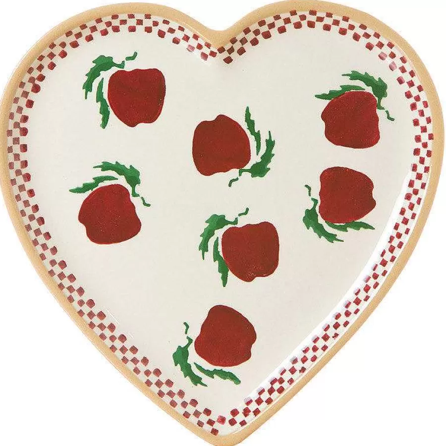 Plates<Nicholas Mosse Medium Heart Plate Apple