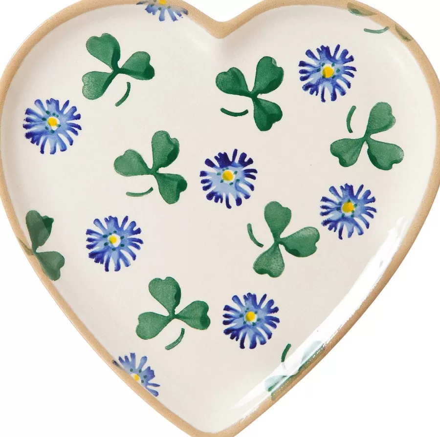 Plates<Nicholas Mosse Medium Heart Plate Clover