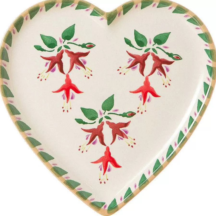 Plates<Nicholas Mosse Medium Heart Plate Fuchsia