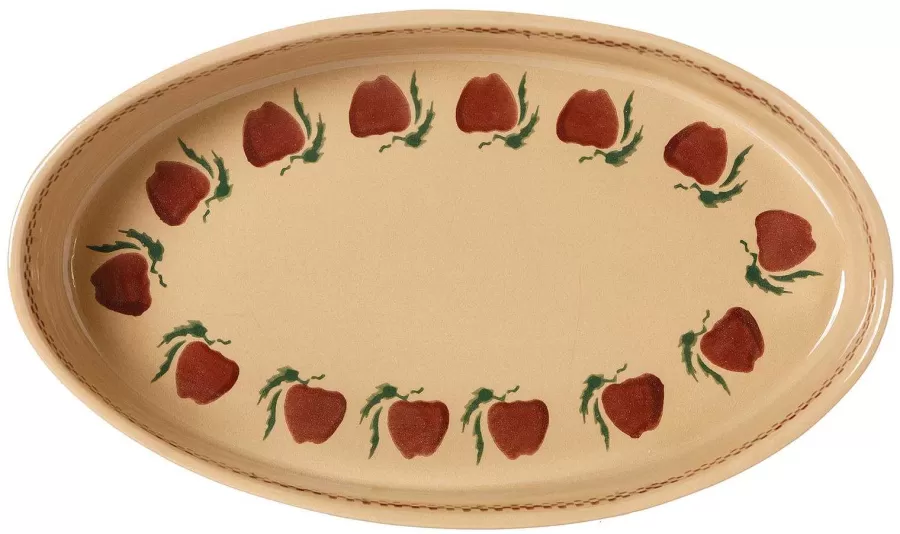 Food Lover'S Gifts<Nicholas Mosse Medium Oval Oven Dish Apple