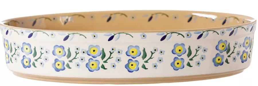 Food Lover'S Gifts<Nicholas Mosse Medium Oval Oven Dish Forget Me Not