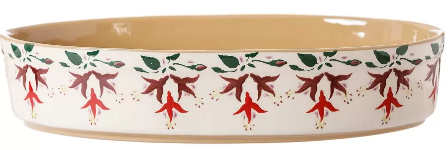 Food Lover'S Gifts<Nicholas Mosse Medium Oval Oven Dish Fuchsia