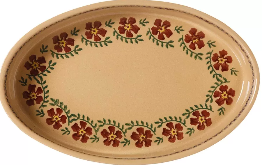 Food Lover'S Gifts<Nicholas Mosse Medium Oval Oven Dish Old Rose
