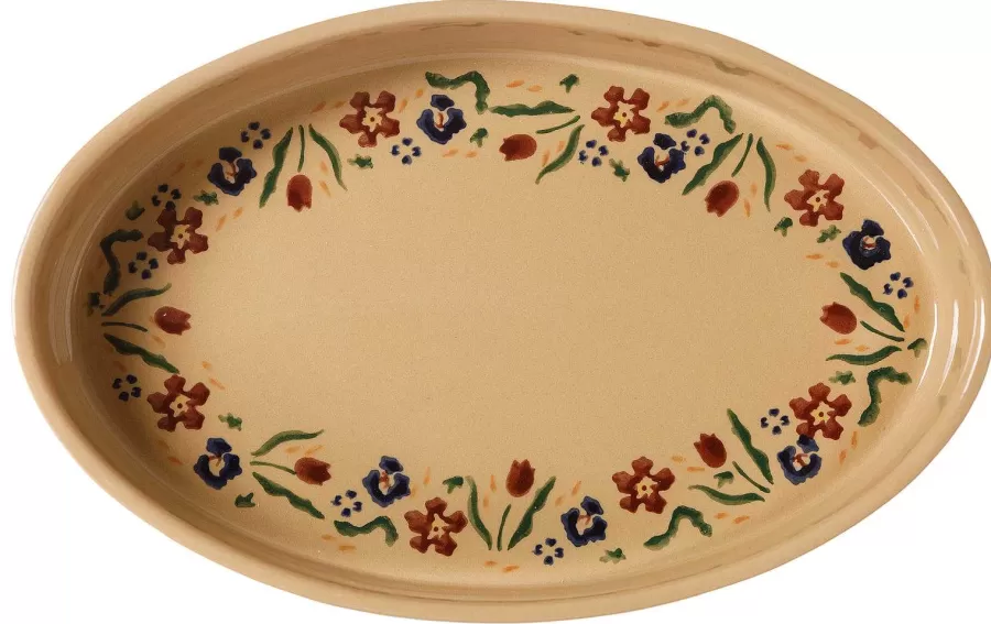 Food Lover'S Gifts<Nicholas Mosse Medium Oval Oven Dish Wild Flower Meadow