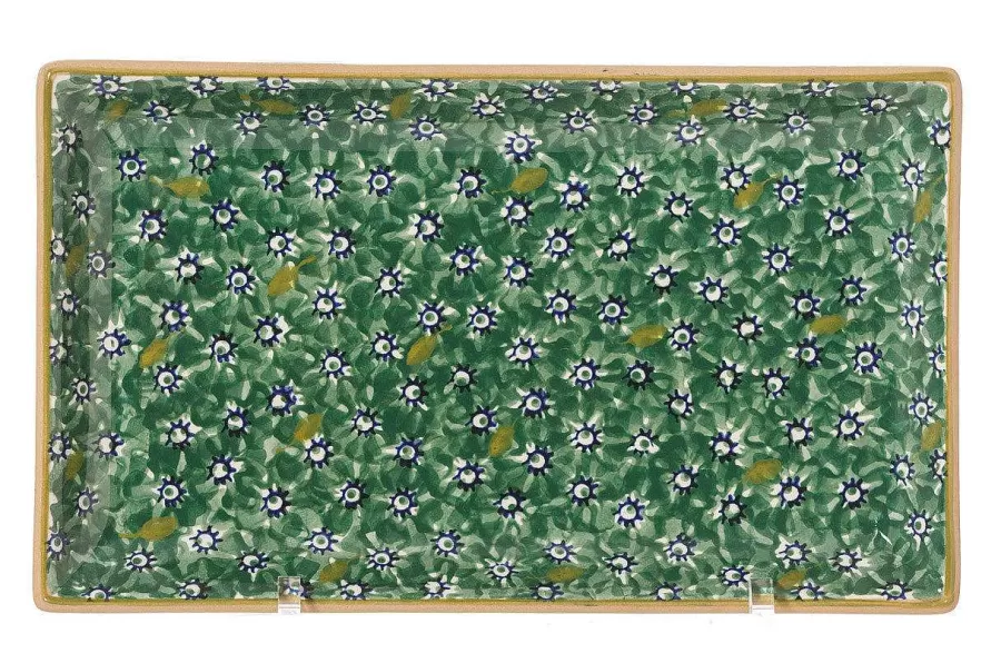 Tea Fanatic'S Gifts<Nicholas Mosse Medium Rectangle Dish Lawn Green
