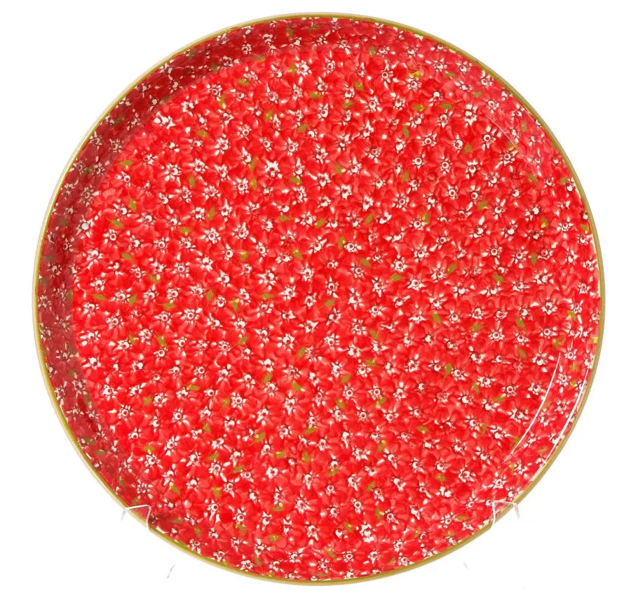 Serving<Nicholas Mosse Presentation Platter Lawn Red