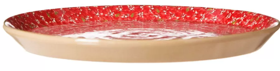 Serving<Nicholas Mosse Presentation Platter Lawn Red