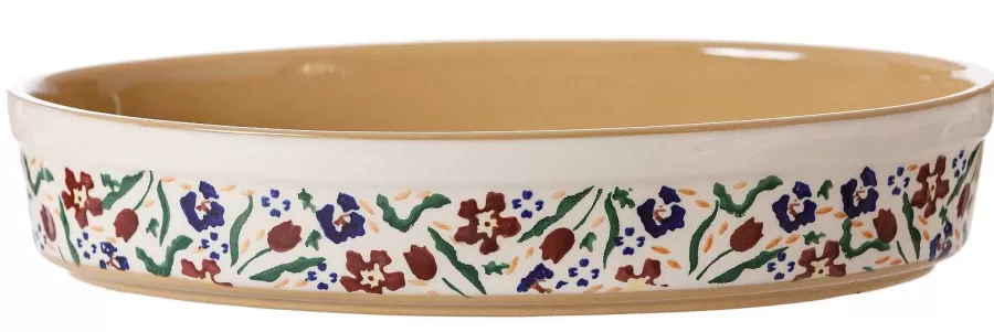 Oven Friendly Dishes<Nicholas Mosse Small Oval Oven Dish Wild Flower Meadow