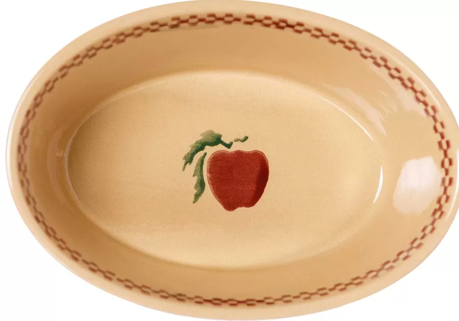 Oven Friendly Dishes<Nicholas Mosse Small Oval Pie Dish Apple