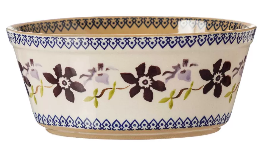 Oven Friendly Dishes<Nicholas Mosse Small Oval Pie Dish Clematis