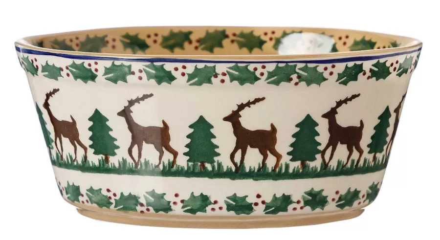 Oven Friendly Dishes<Nicholas Mosse Small Oval Pie Dish Reindeer