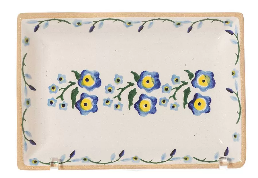 Plates<Nicholas Mosse Small Rectangle Plate Forget Me Not