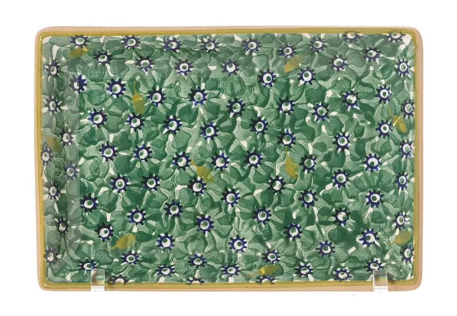 Plates<Nicholas Mosse Small Rectangle Plate Lawn Green