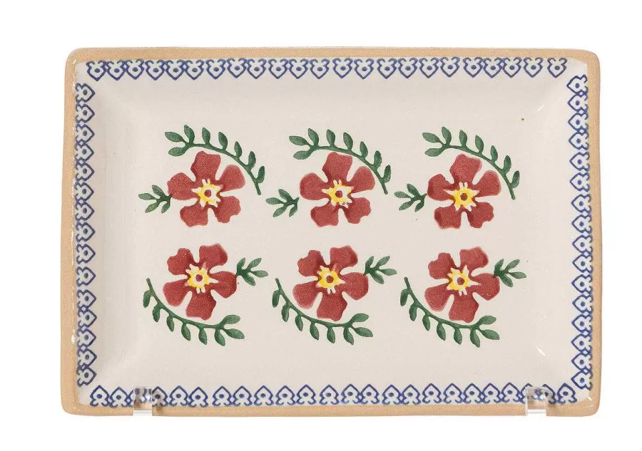 Plates<Nicholas Mosse Small Rectangle Plate Old Rose