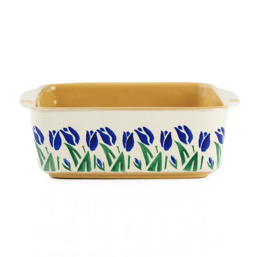 Food Lover'S Gifts<Nicholas Mosse Small Square Oven Dish Blue Blooms