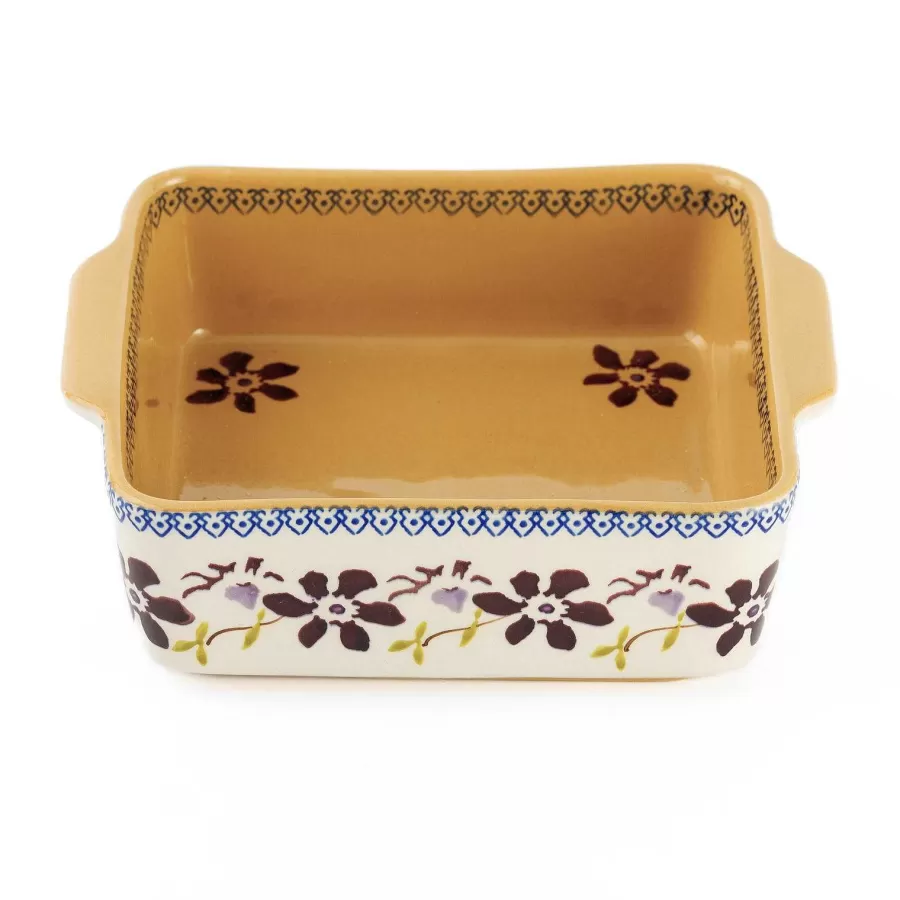 Food Lover'S Gifts<Nicholas Mosse Small Square Oven Dish Clematis