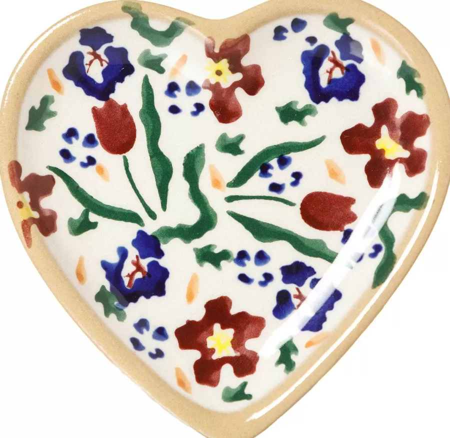 Plates<Nicholas Mosse Tiny Heart Plate Wild Flower Meadow