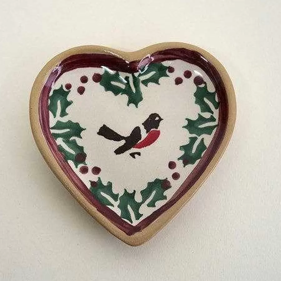 Plates<Nicholas Mosse Tiny Heart Plate Winter Robin