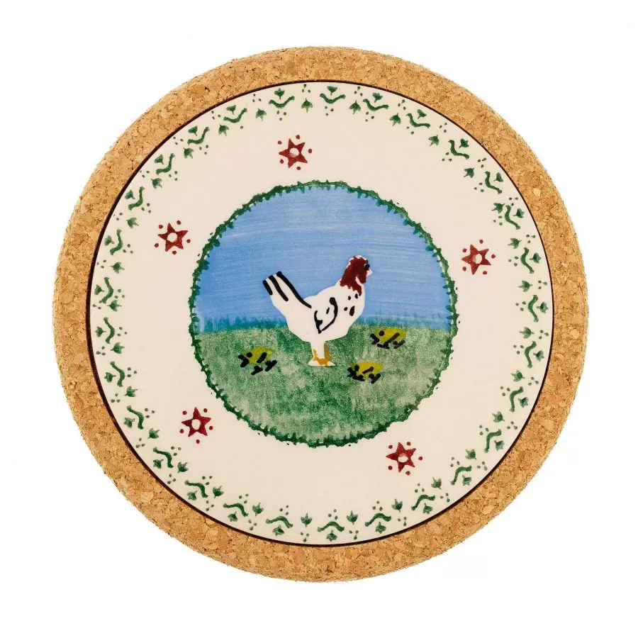 House Warming Gifts<Nicholas Mosse Trivet Round Hen
